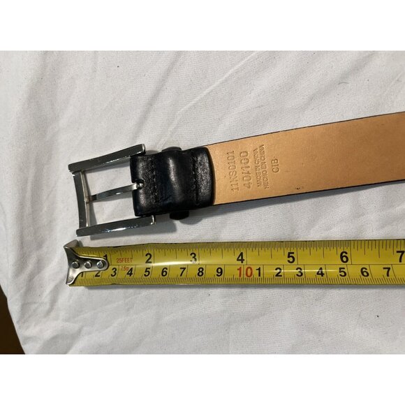 Men's Kirkland Italian Full-Grain Leather Belt Black Sz 40 EUC - Picture 8 of 10